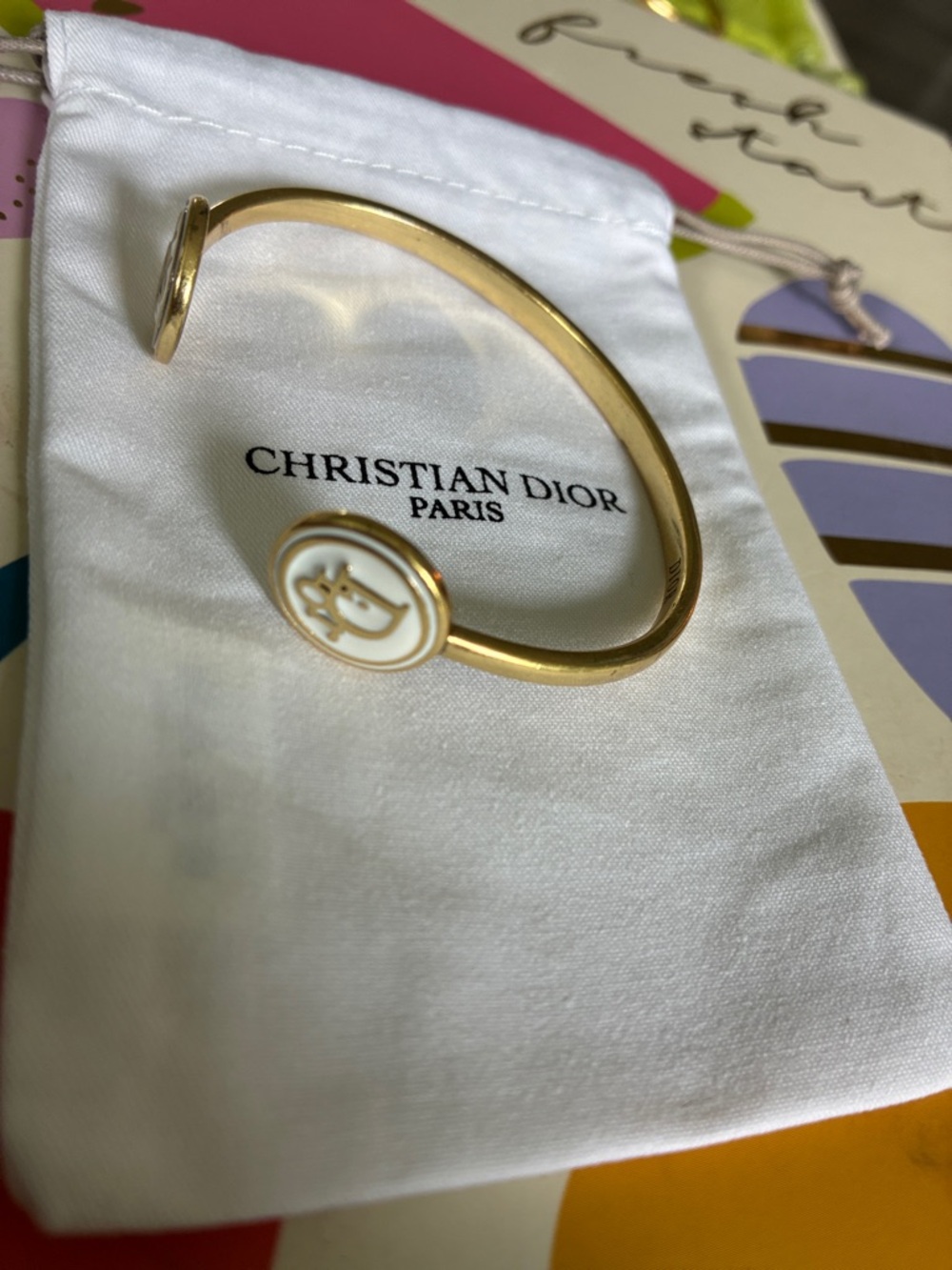 Dior Gold and White Bracelet